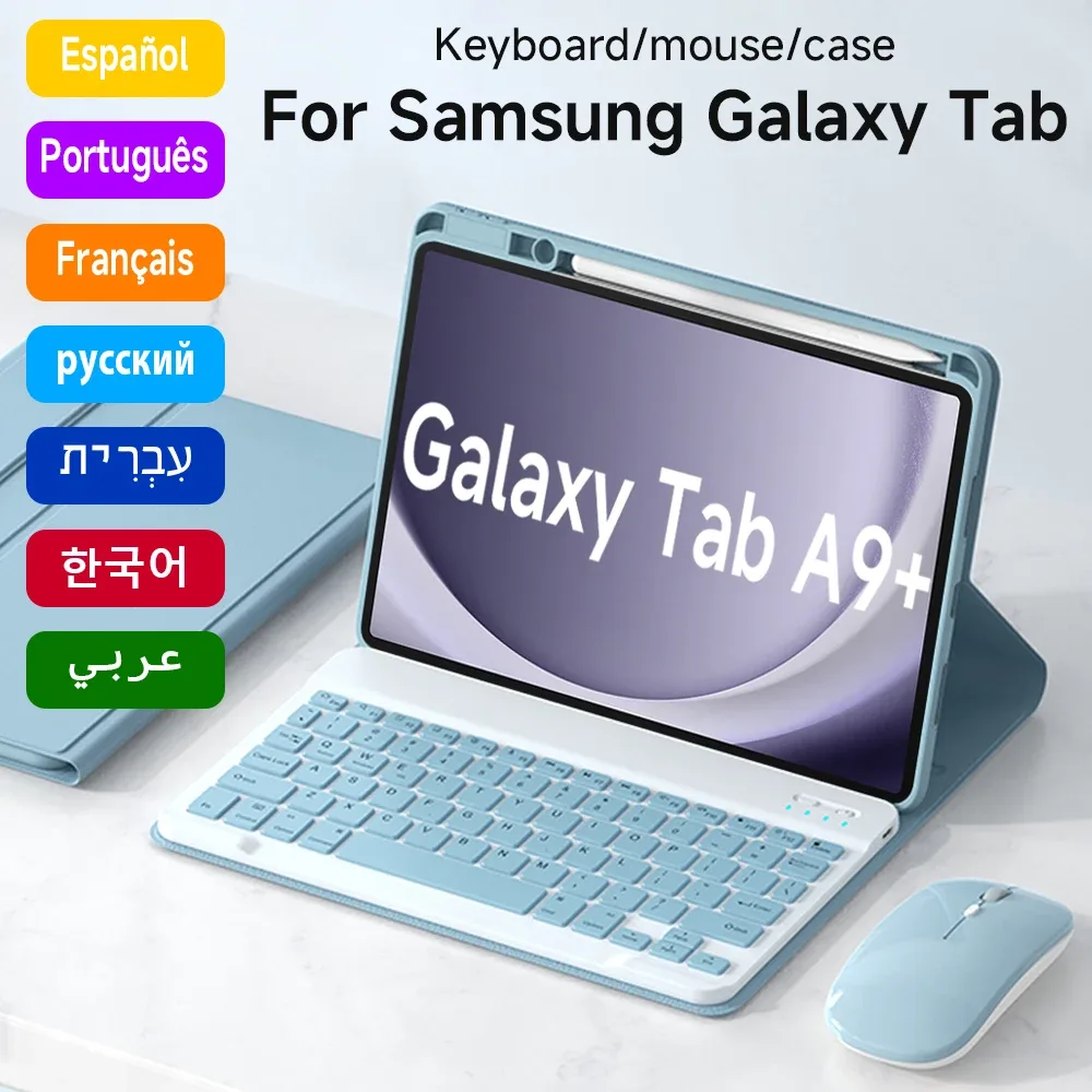 Étui avec clavier Bluetooth pour Samsung Galaxy Tab A9+ (11 pouces) - Image 1
