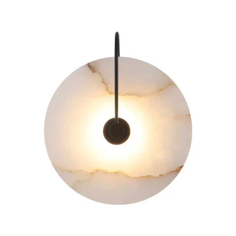 Applique murale LED en marbre au design moderne - Doré - Image 4
