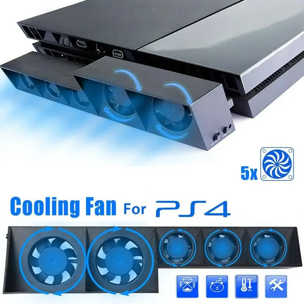 Ventilateur Turbo USB pour PlayStation 4 avec contrôle automatique de température - Image 1