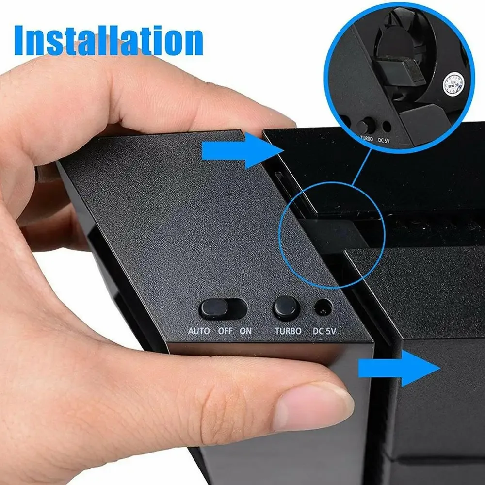 Ventilateur Turbo USB pour PlayStation 4 avec contrôle automatique de température - Image 4