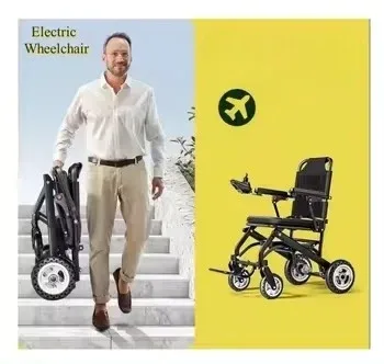 Fauteuil roulant électrique pliable ultra-léger avec batterie au lithium 5