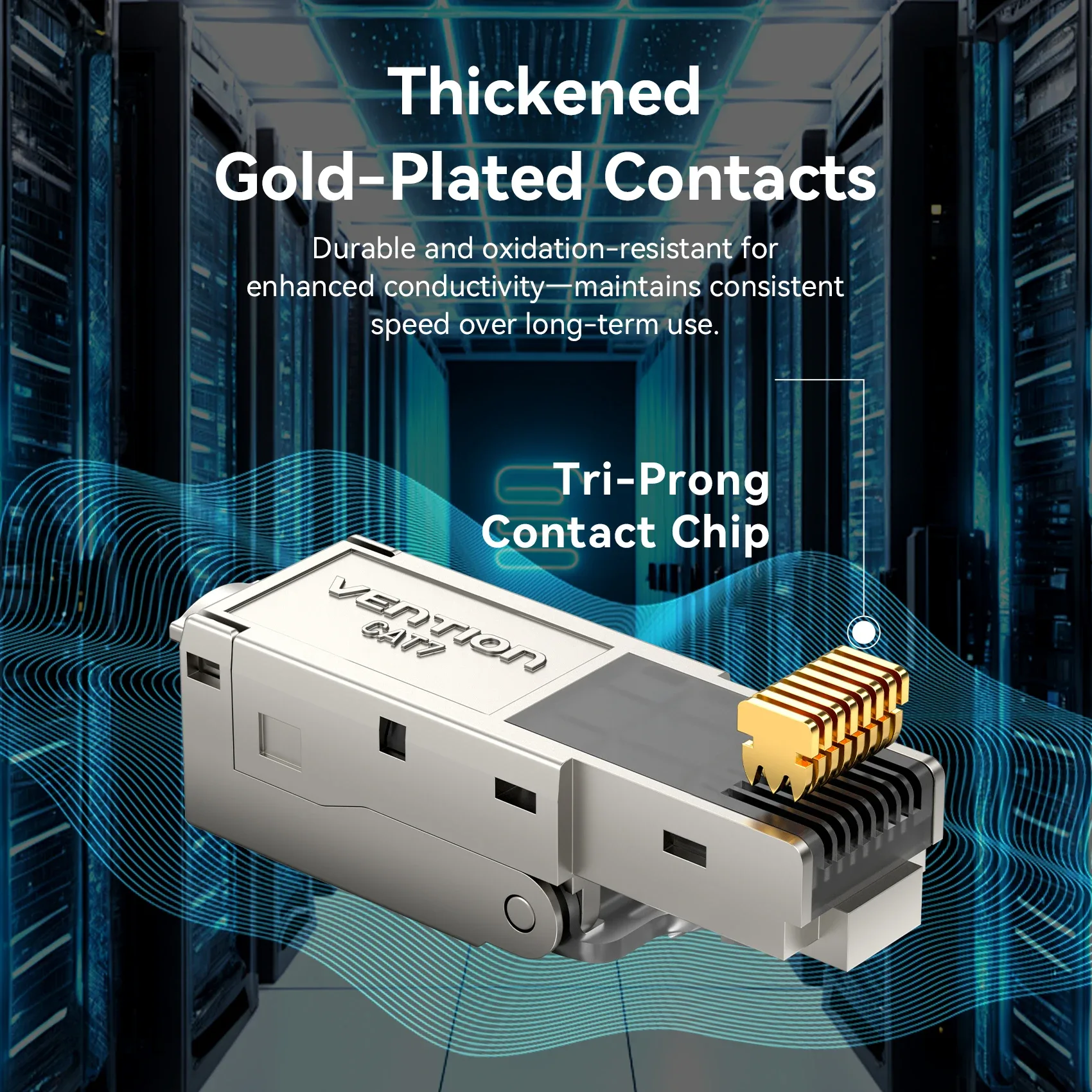 Vention - Connecteurs RJ45 Cat8/Cat7/Cat6A, Prises Ethernet réutilisables sans outil - Image 5