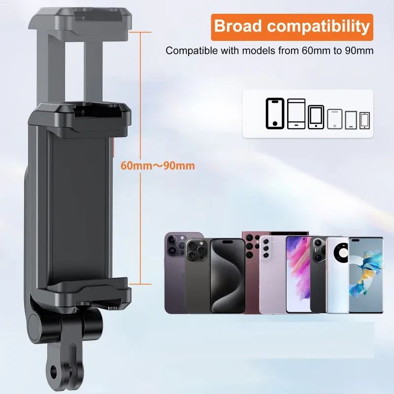 VRIG PH17 Support de téléphone multifonction pour trépied, rotatif à 360° avec double support griffe - Image 5