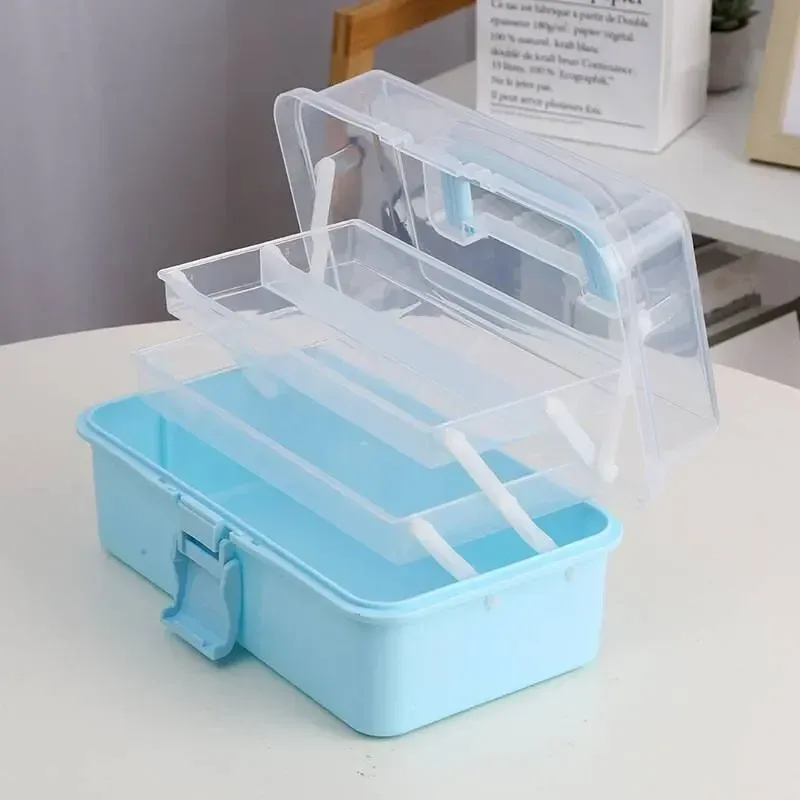 Organisateur de maquillage portable à 3 niveaux pour palettes et poudres - Image 4