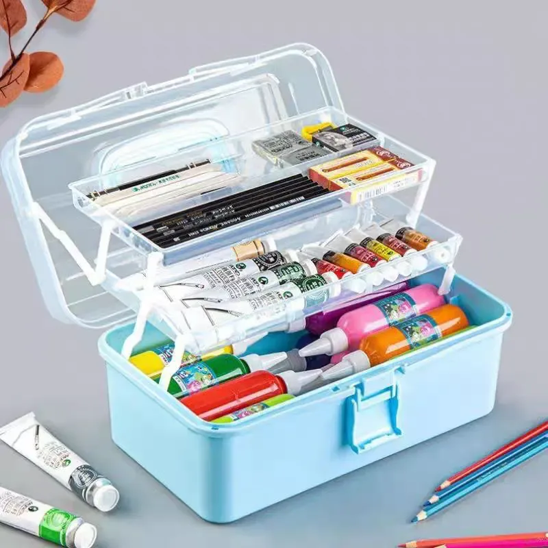 Organisateur de maquillage portable à 3 niveaux pour palettes et poudres - Image 6