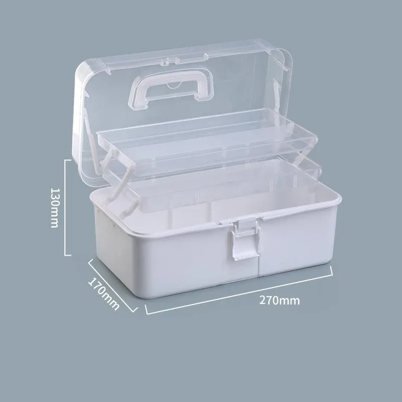 Organisateur de maquillage portable à 3 niveaux pour palettes et poudres - Image 5