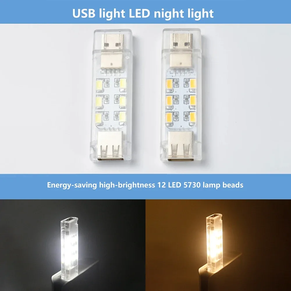 Mini lampe LED USB portable pour bureau et lecture - Image 4