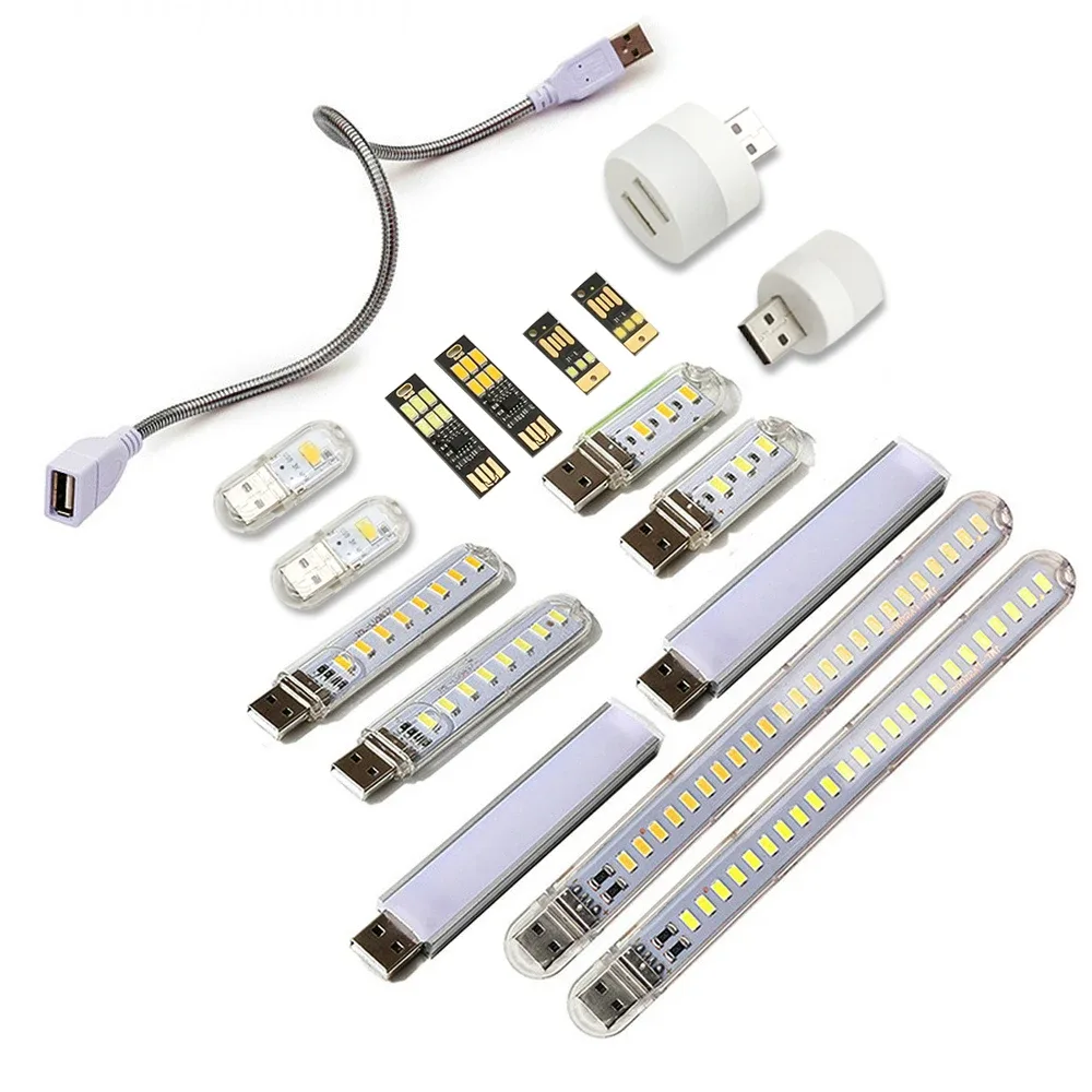 Mini lampe LED USB portable pour bureau et lecture - Image 1