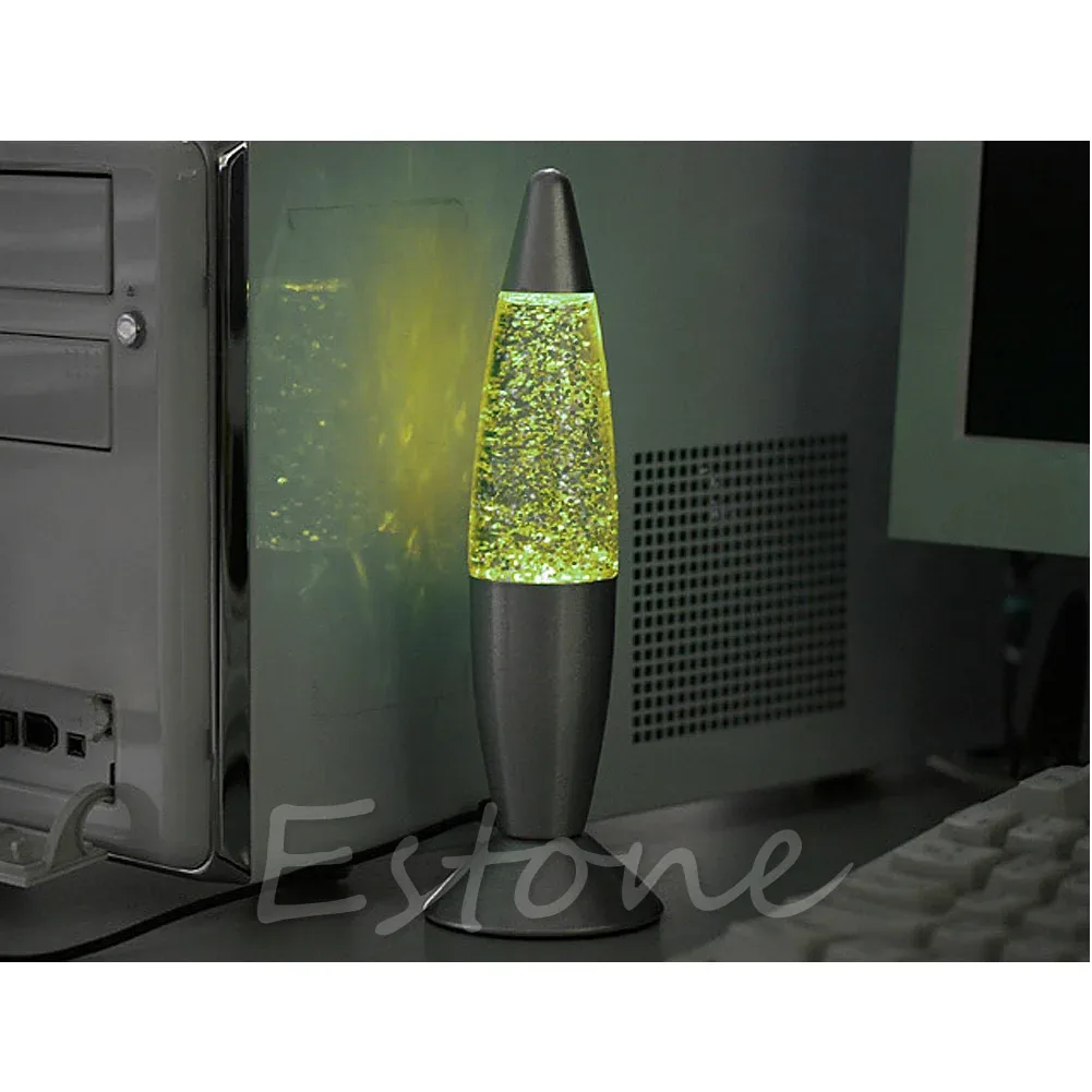 Lampe à lave à paillettes USB multicolore - Image 3