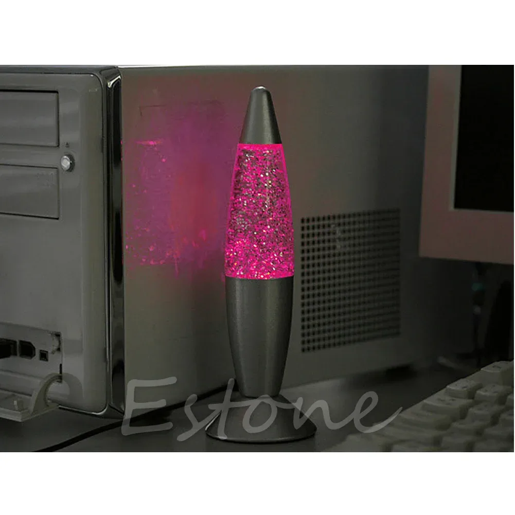 Lampe à lave à paillettes USB multicolore - Image 4