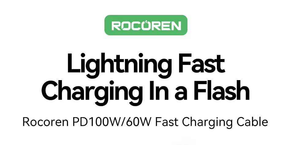 Câble Rocoren 100W USB-C