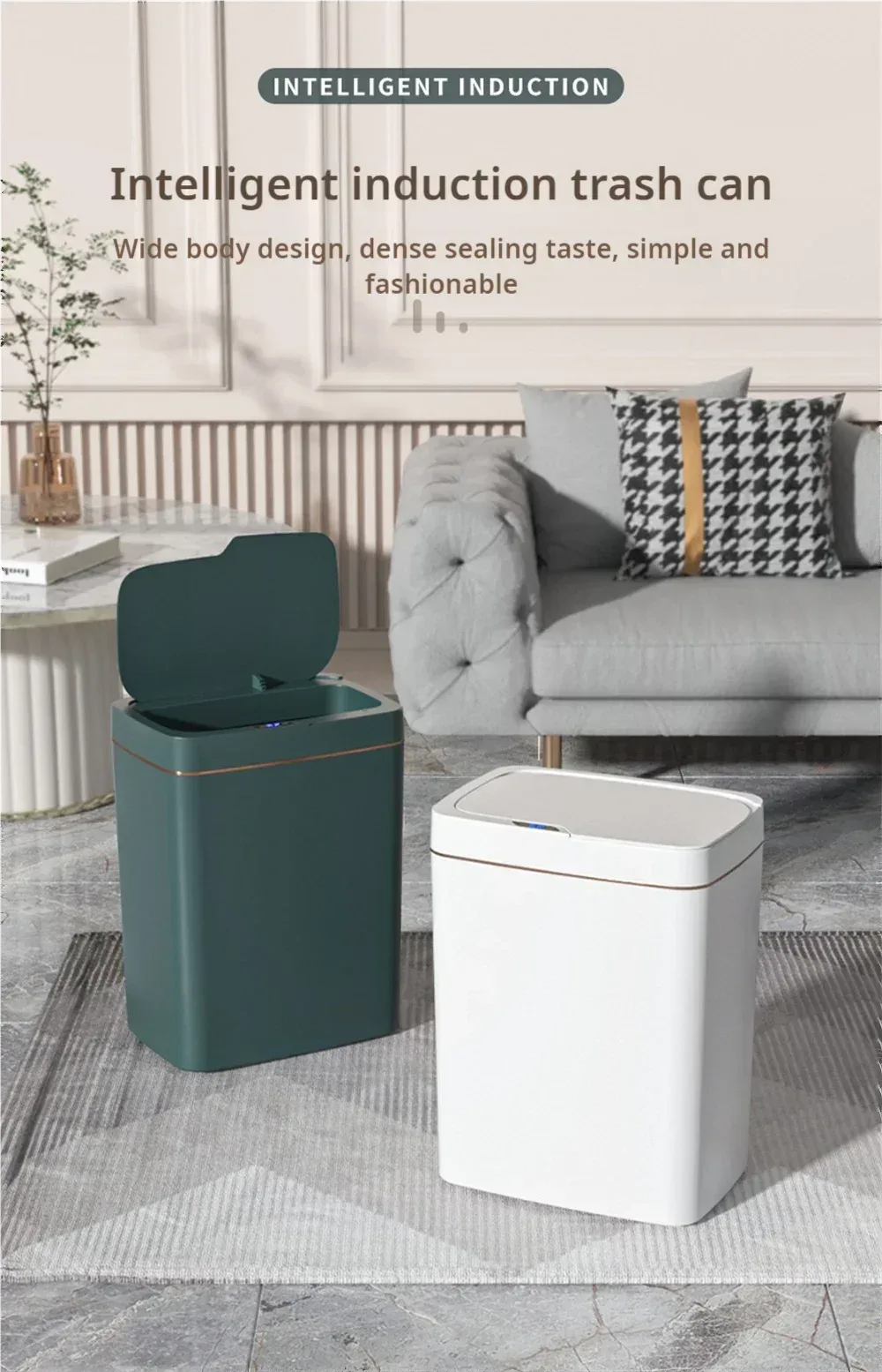 Poubelle intelligente design