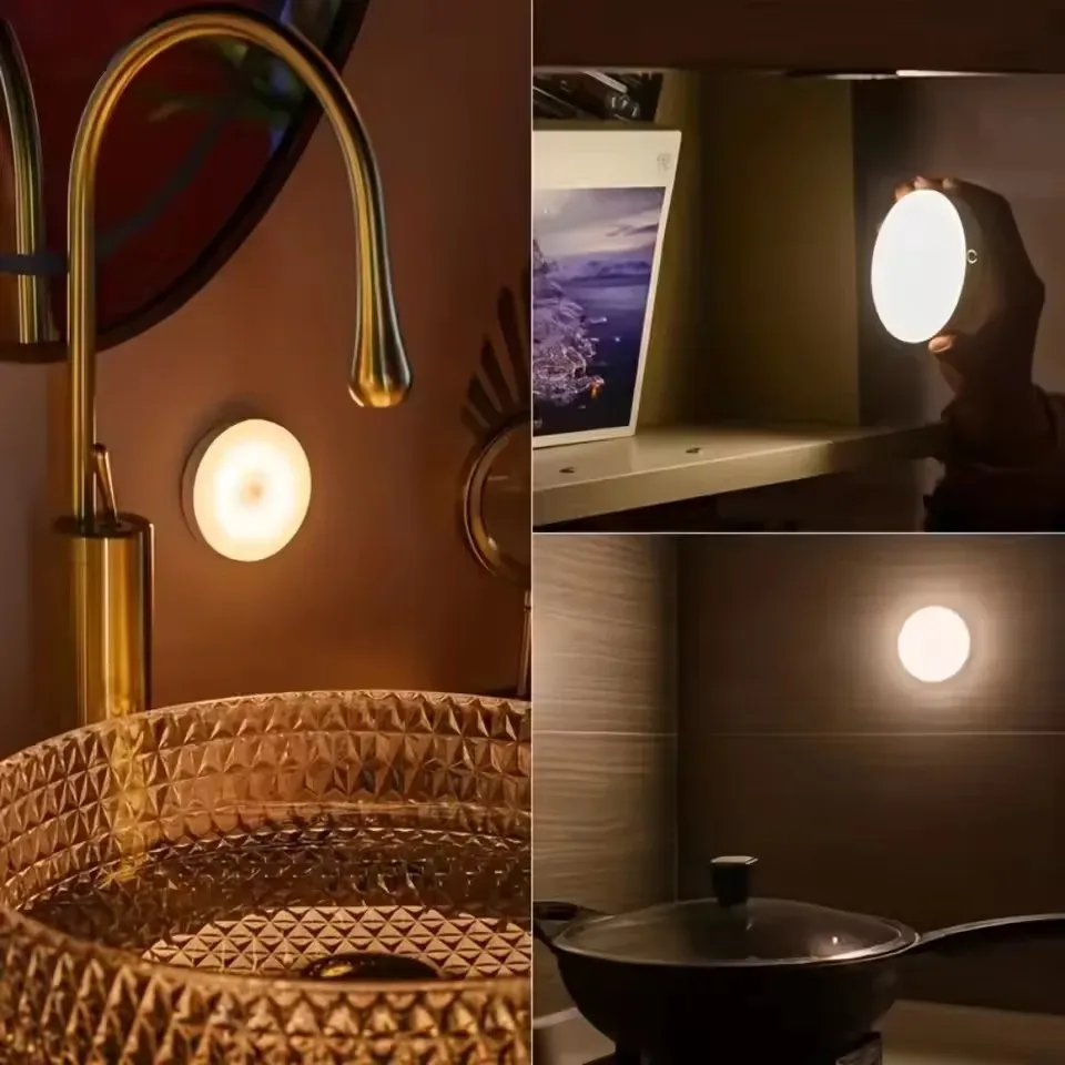 Veilleuse LED rechargeable USB portable pour chambre et salon - Image 4