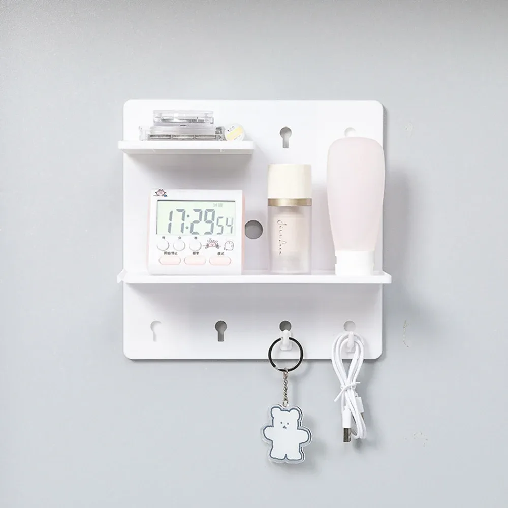 Étagère murale adhésive sans perçage pour salle de bain et chambre 11