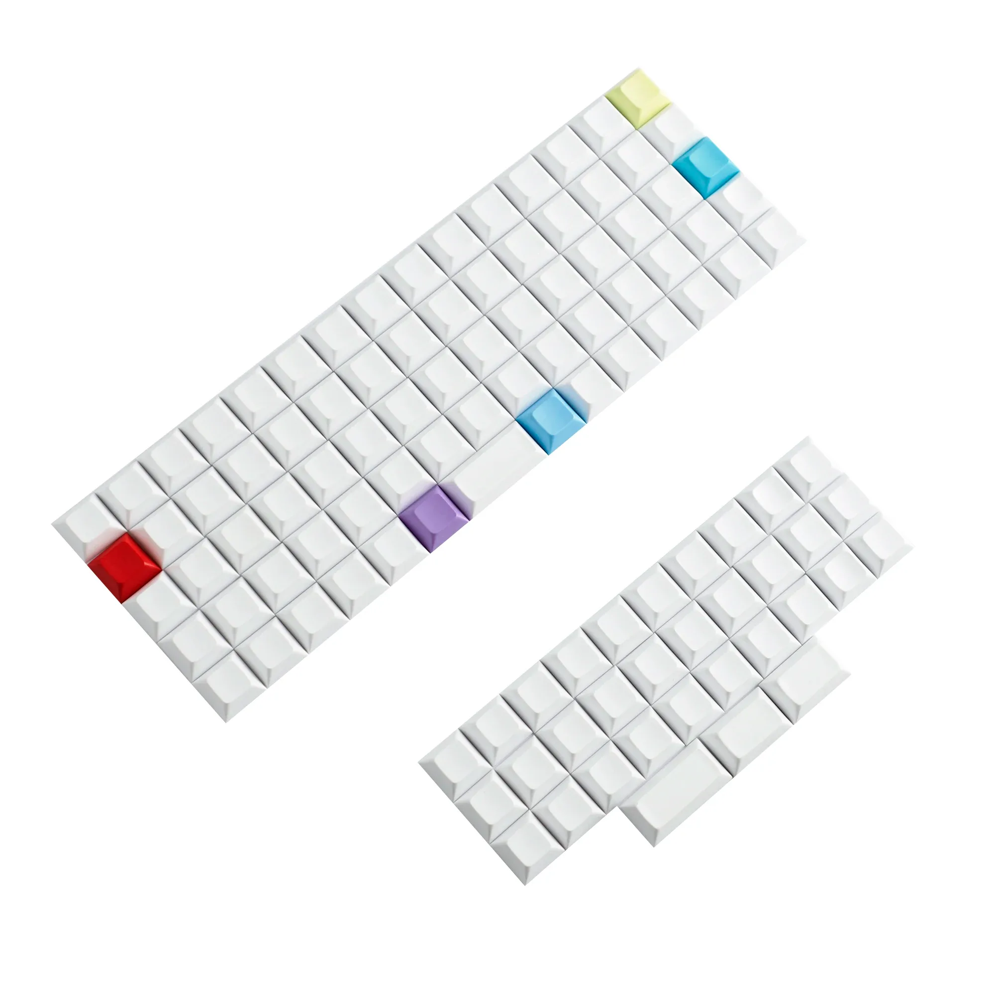 Touches PBT XDA V2/DSA sans légende pour claviers ortholinéaires (XD75, ID75, Corne, Planck, Preonic, Niu40) - Image 5
