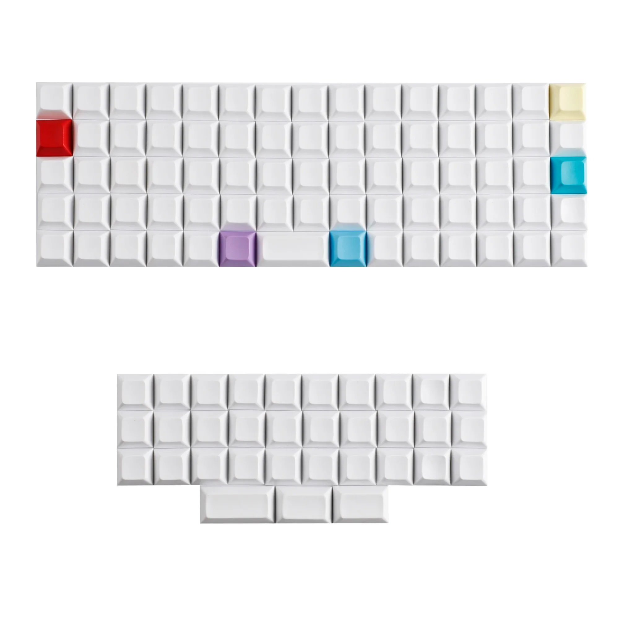 Touches PBT XDA V2/DSA sans légende pour claviers ortholinéaires (XD75, ID75, Corne, Planck, Preonic, Niu40) - Image 6