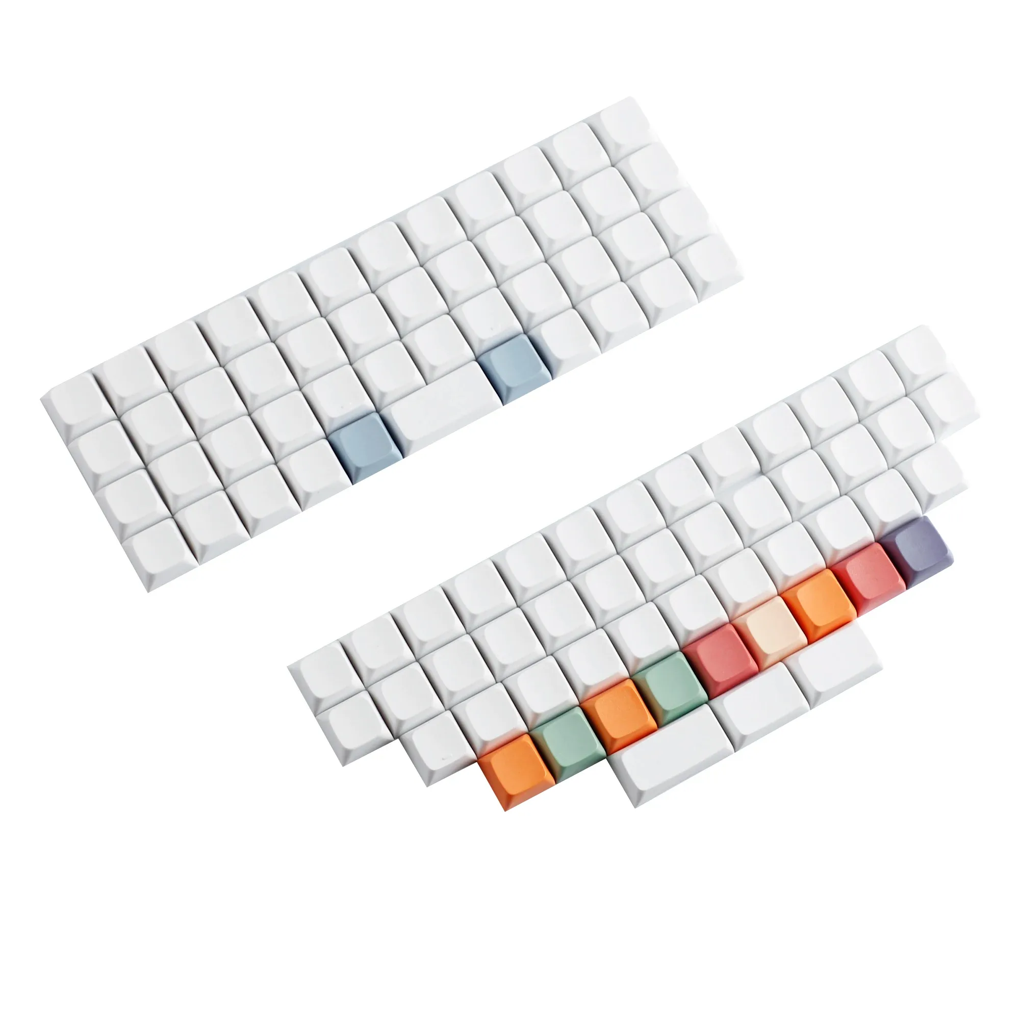 Touches PBT XDA V2/DSA sans légende pour claviers ortholinéaires (XD75, ID75, Corne, Planck, Preonic, Niu40) - Image 1