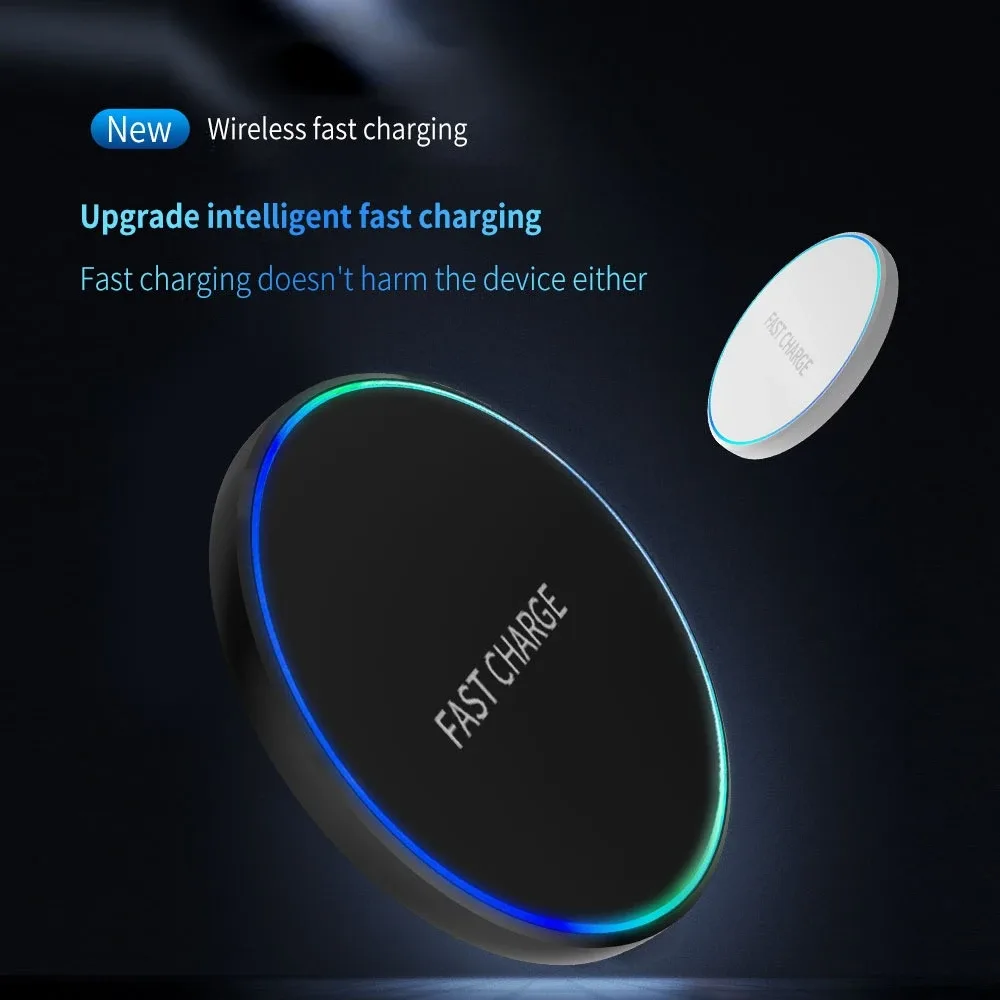 Mini station de charge rapide sans fil avec support LED - Image 3