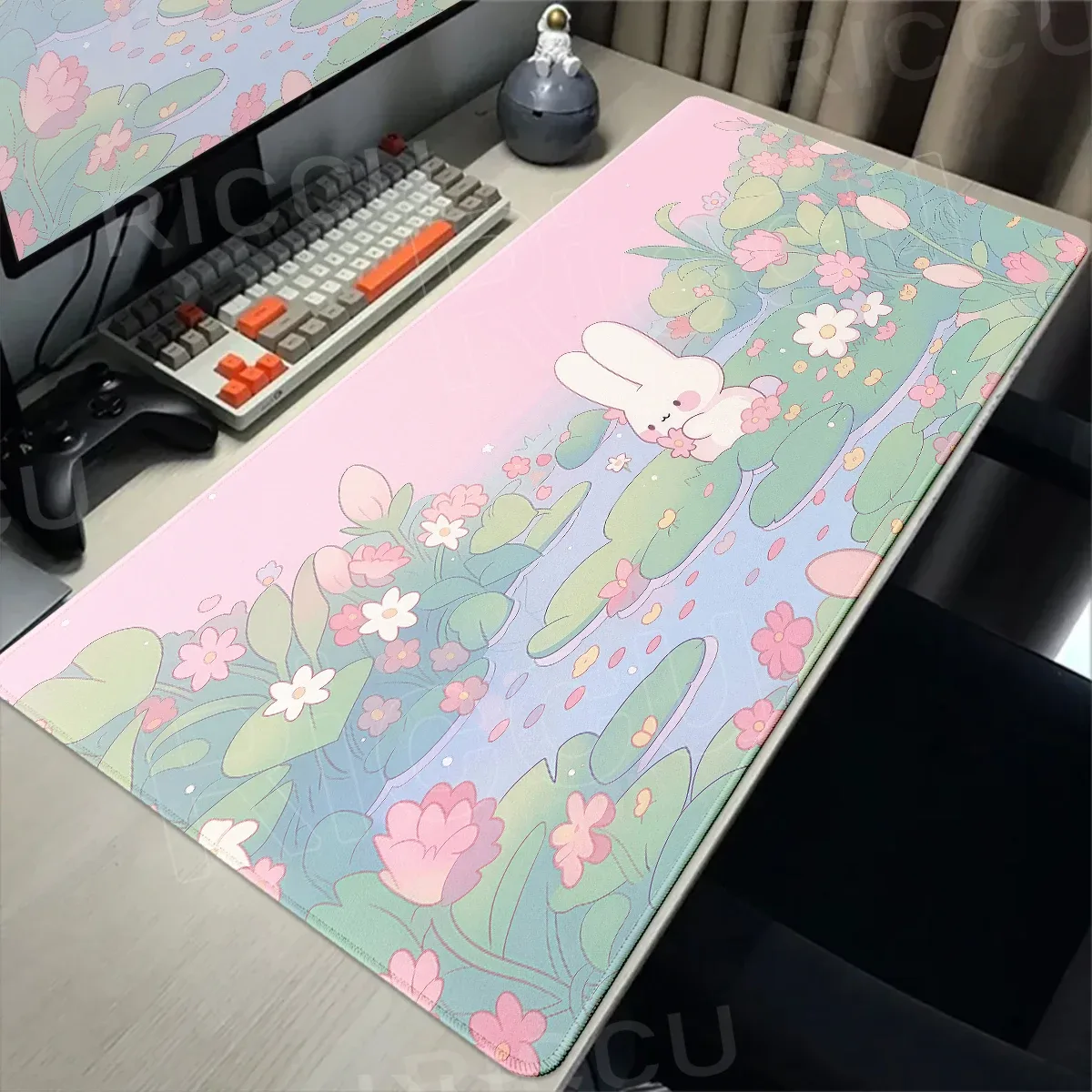 Vue rapprochée motif lapin