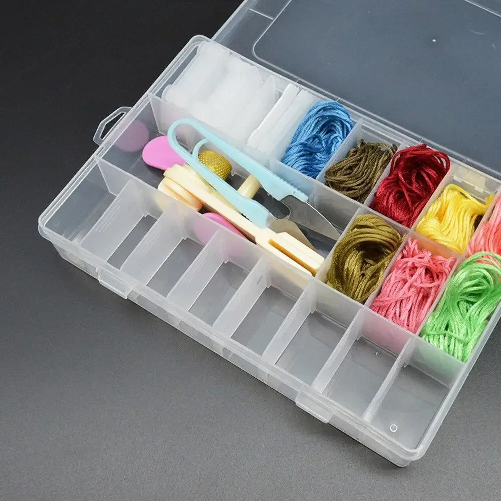 Boîte de rangement pour fils à broder avec bobines et autocollants numérotés - Image 3