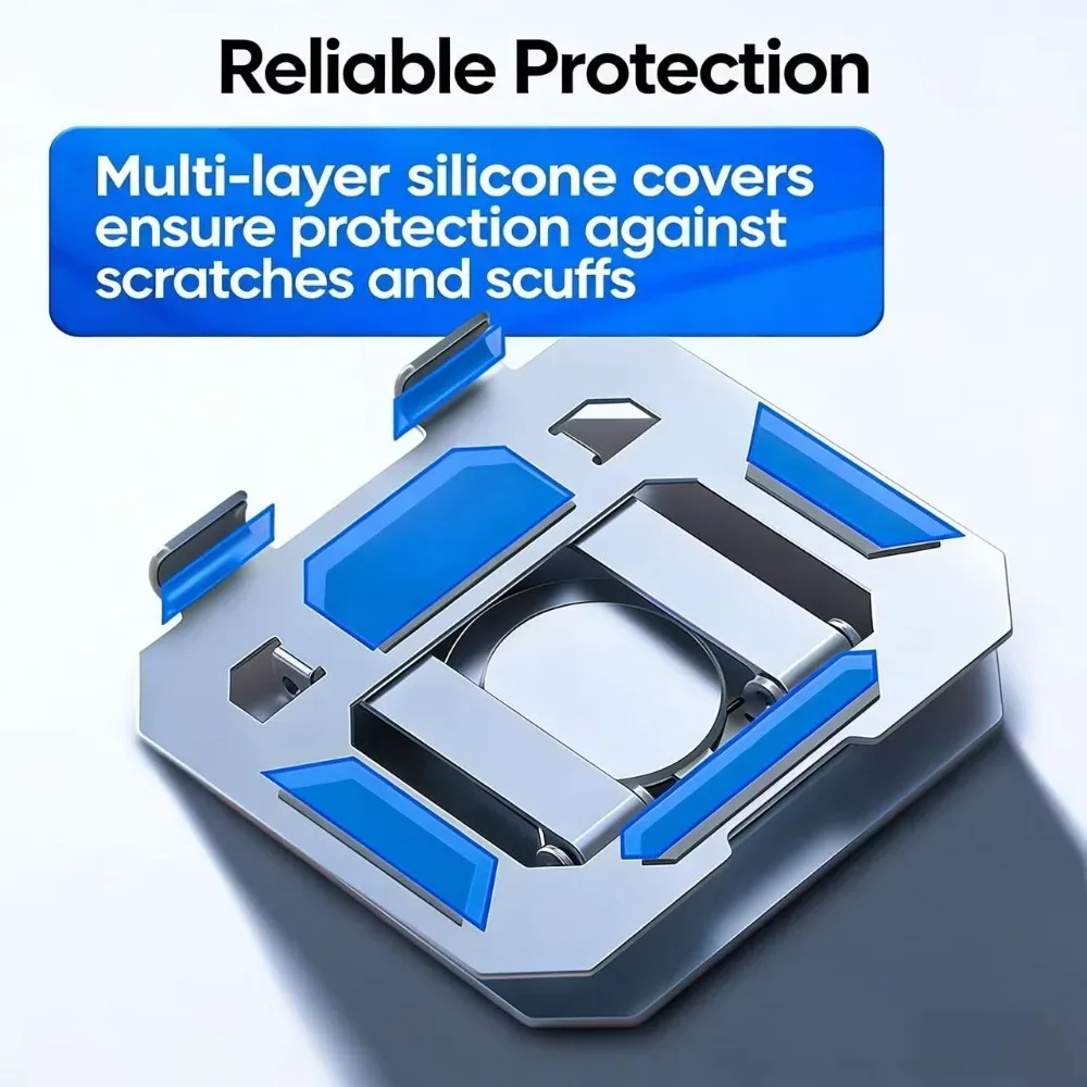 Support de tablette rotatif à 360°, pliable et ajustable pour iPad et tablettes de 4,7 à 12 pouces - Image 4
