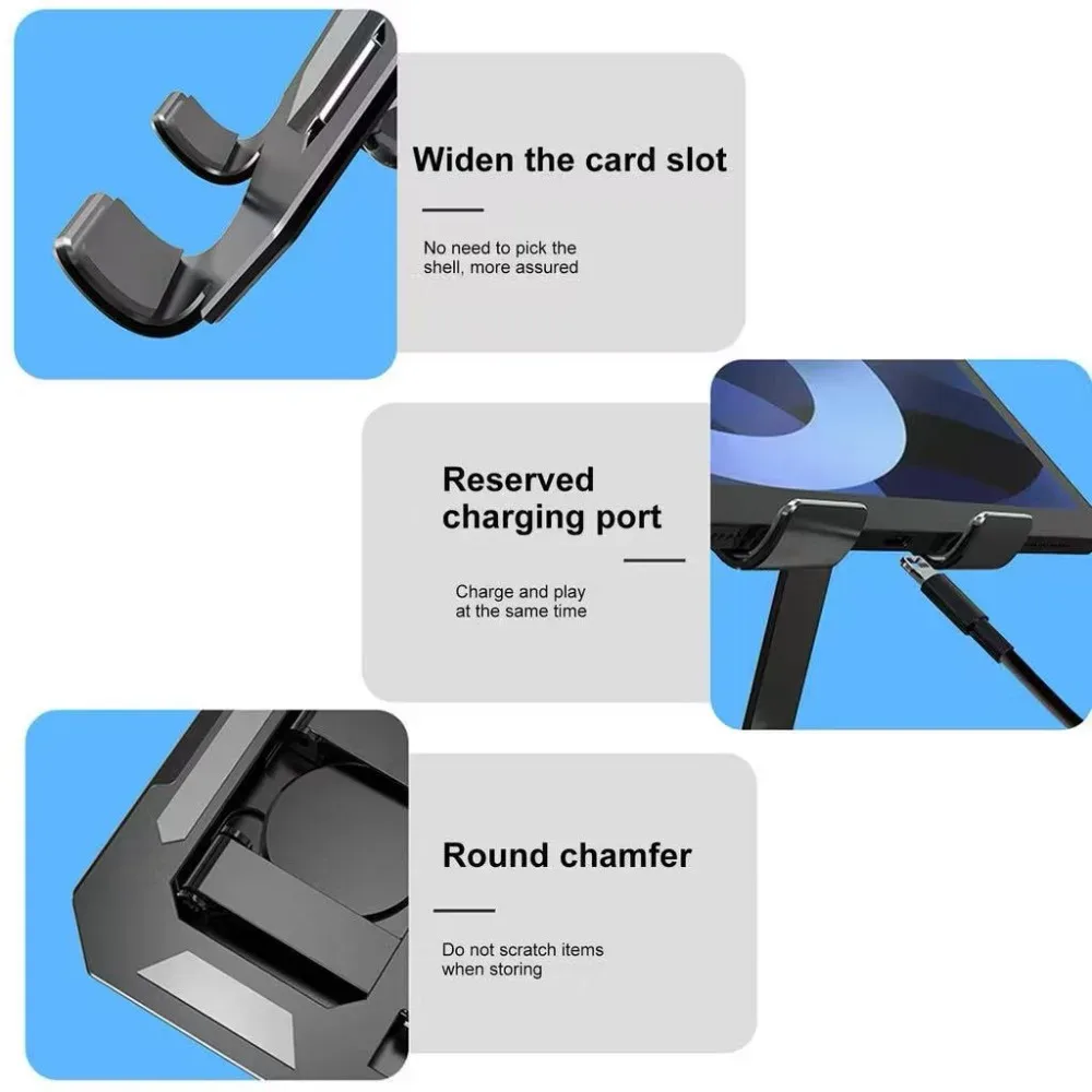 Support de tablette rotatif à 360°, pliable et ajustable pour iPad et tablettes de 4,7 à 12 pouces - Image 5