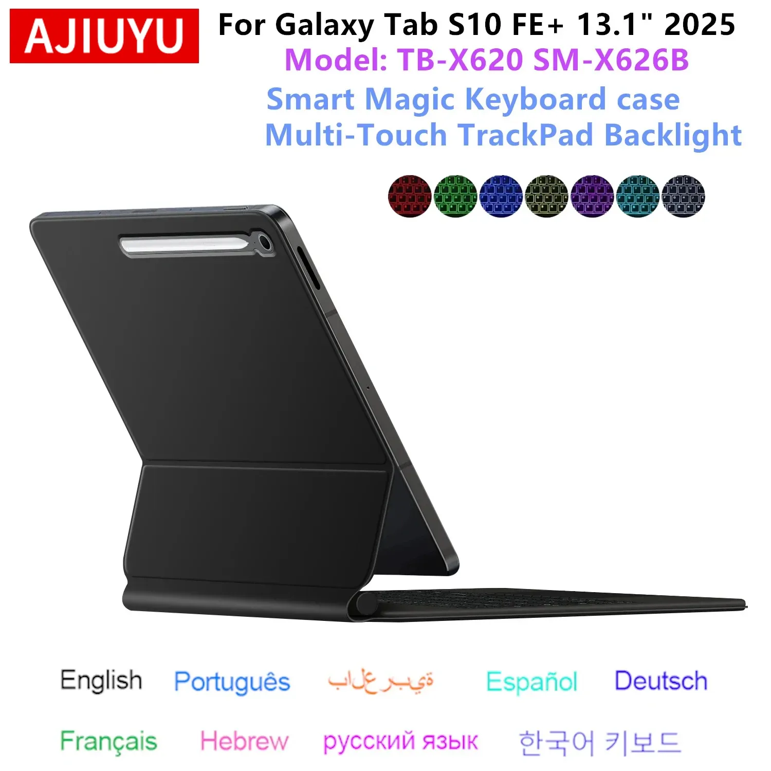 Étui Clavier Magnétique pour Samsung Galaxy Tab S10 FE+ (13,1") - Housse Folio Intelligente - Image 1