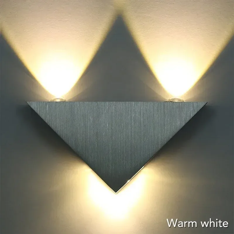 Applique murale LED triangulaire en aluminium - 3W - Image 1