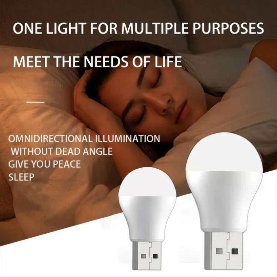 Mini lampe de lecture LED USB carrée avec protection oculaire - Image 2