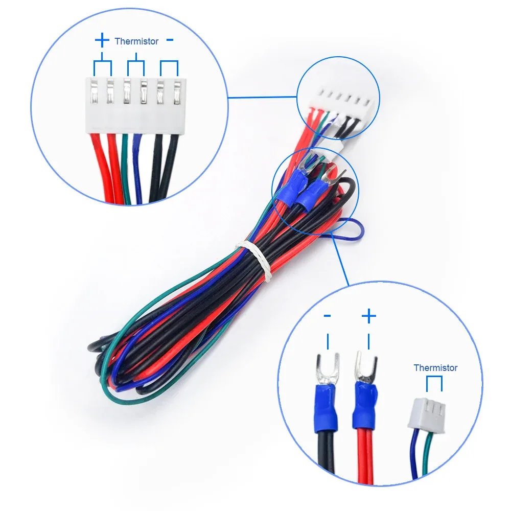 Kit de plateau chauffant MK3 en aluminium 12V/24V pour Anet A8 et A6 avec câblage - Image 2