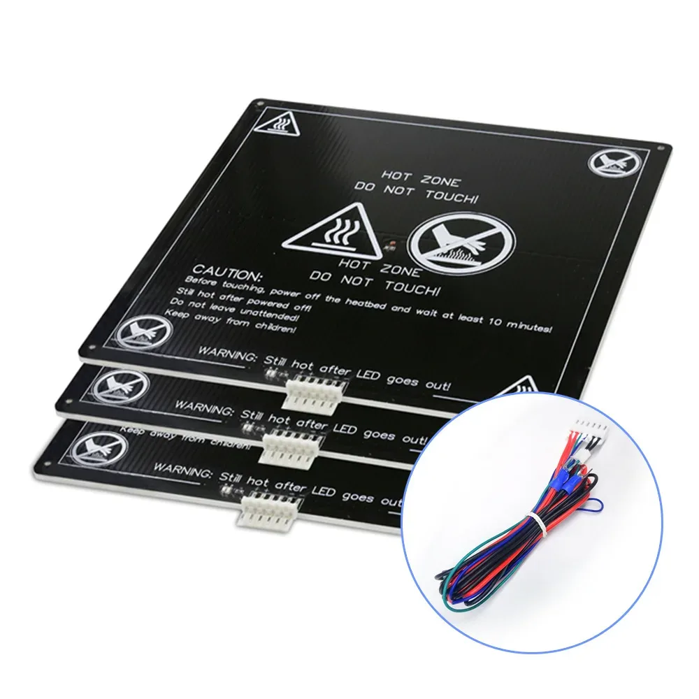 Kit de plateau chauffant MK3 en aluminium 12V/24V pour Anet A8 et A6 avec câblage - Image 4