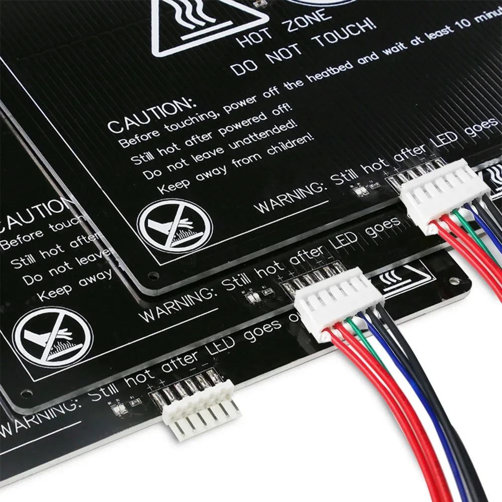 Kit de plateau chauffant MK3 en aluminium 12V/24V pour Anet A8 et A6 avec câblage - Image 5