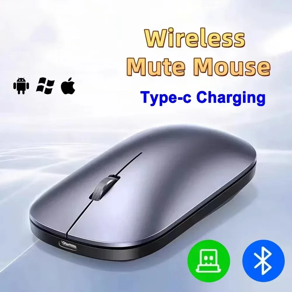 Souris sans fil Lenovo rechargeable USB-C - Design ergonomique et silencieux - Image 2