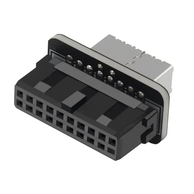Adaptateur vertical USB 3.0 interne Type-E femelle vers 19 broches mâle pour carte mère - Image 5