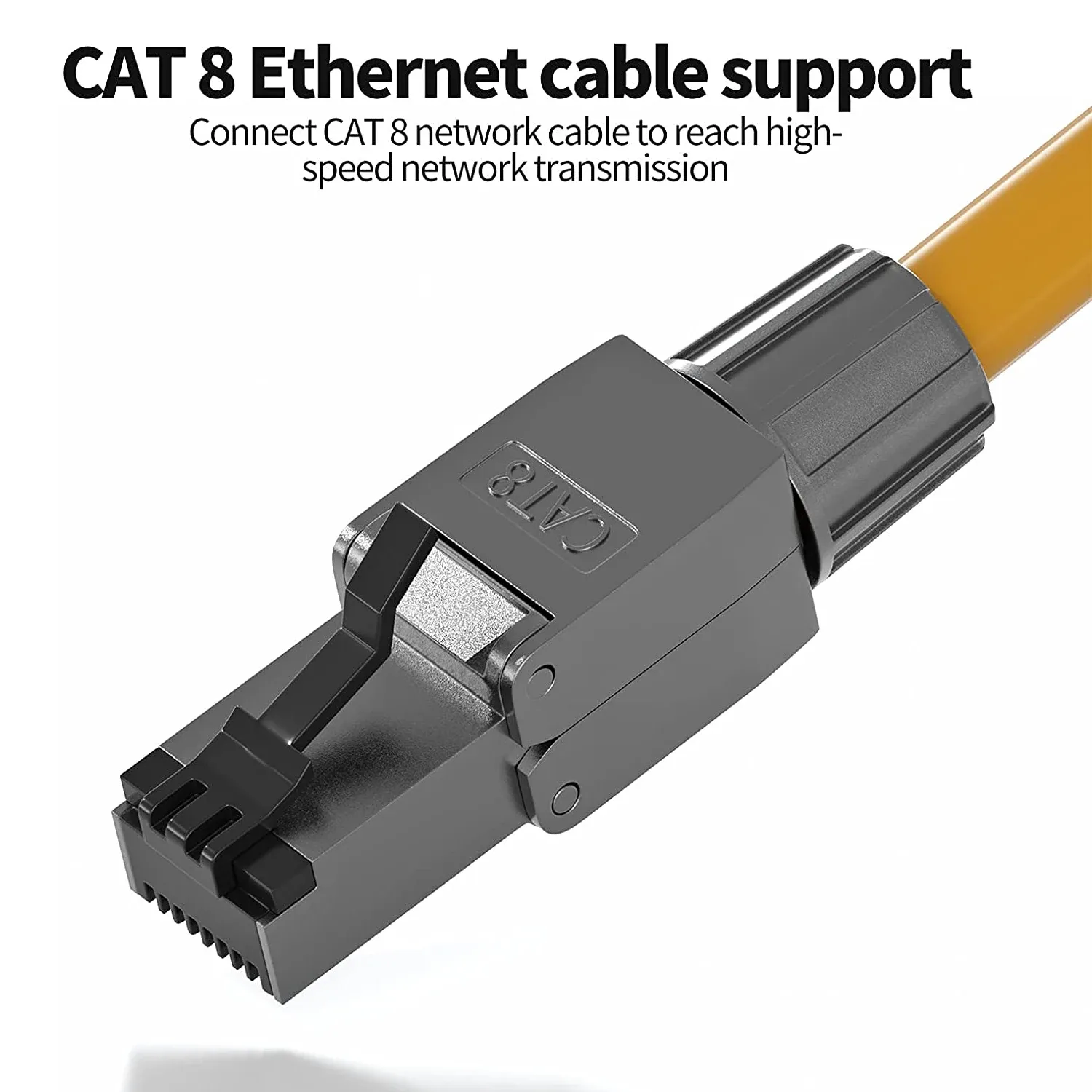 ZoeRax Lot de 2 Connecteurs RJ45 Blindés Cat8/Cat7/Cat6a sans Outil - Image 6