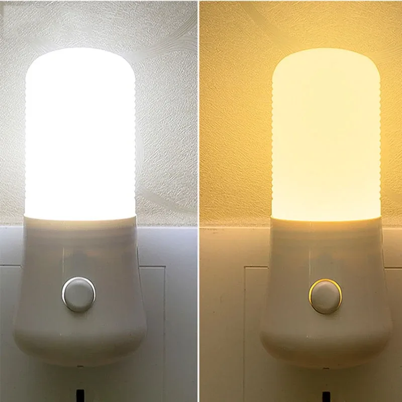 Mini veilleuse LED avec capteur crépusculaire pour chambre, couloir et escalier - Image 1