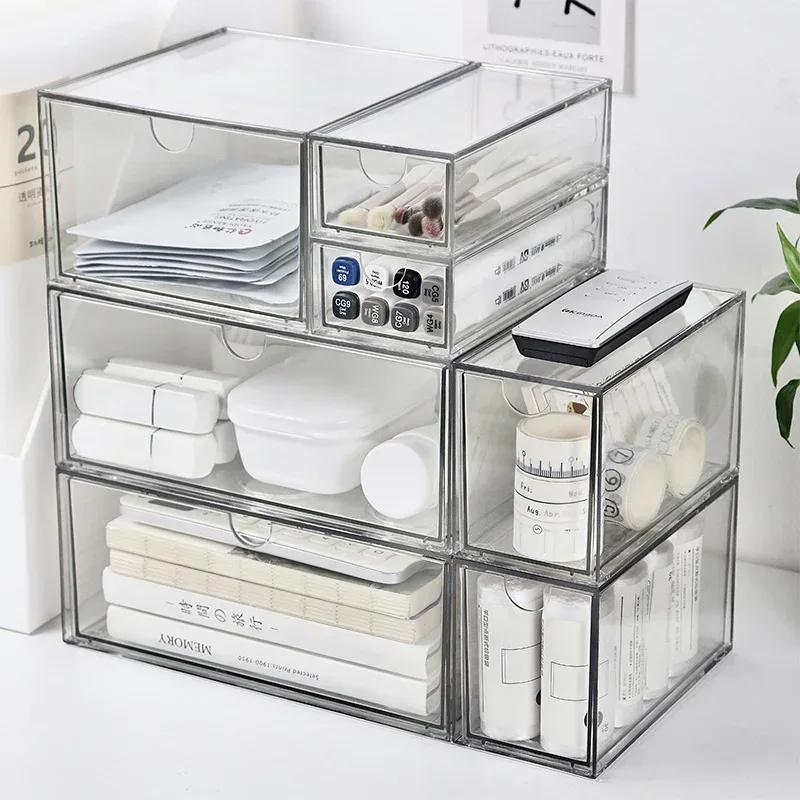 Boîte de rangement MELStorage en plastique transparent, anti-poussière et grande capacité - Image 2