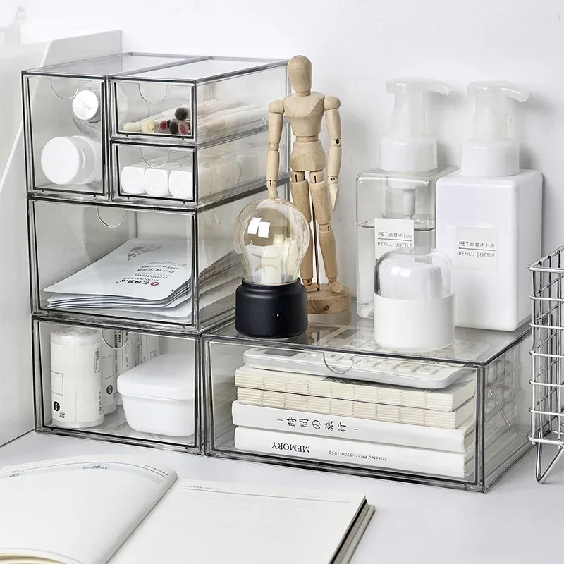Boîte de rangement MELStorage en plastique transparent, anti-poussière et grande capacité - Image 4
