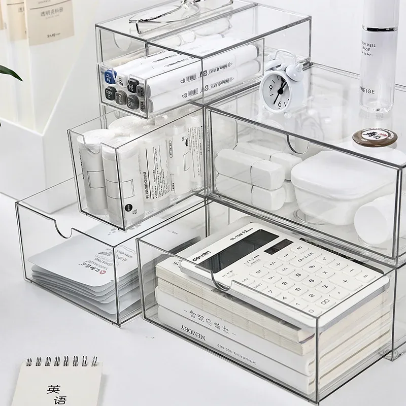 Boîte de rangement MELStorage en plastique transparent, anti-poussière et grande capacité - Image 3