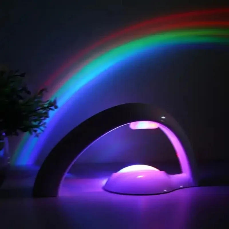 Projection murale arc-en-ciel