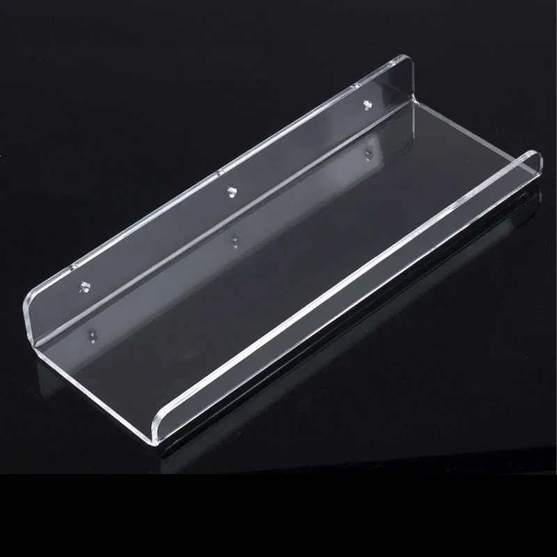 Étagère murale perforée en acrylique transparent pour salle de bain et cuisine - Image 1