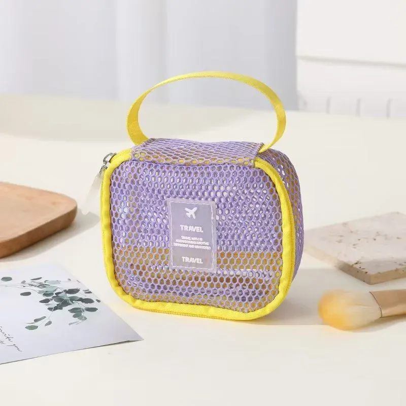 Trousse de toilette de voyage en maille de grande capacité - Image 5