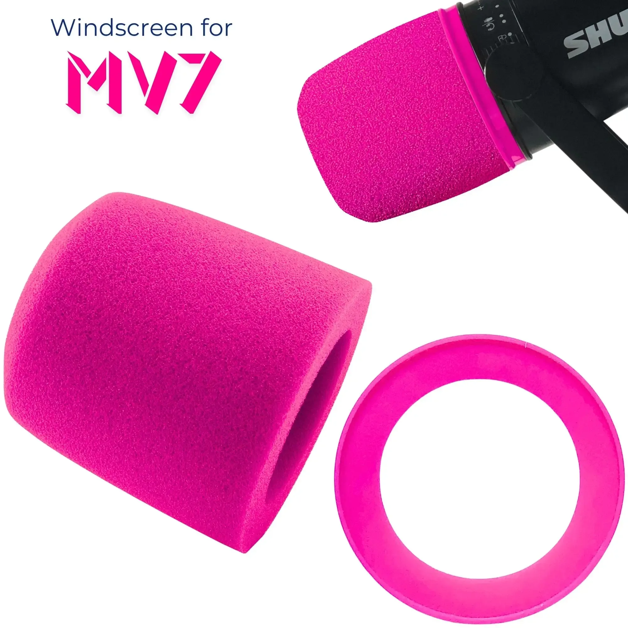 Mousse Microphone Shure MV7