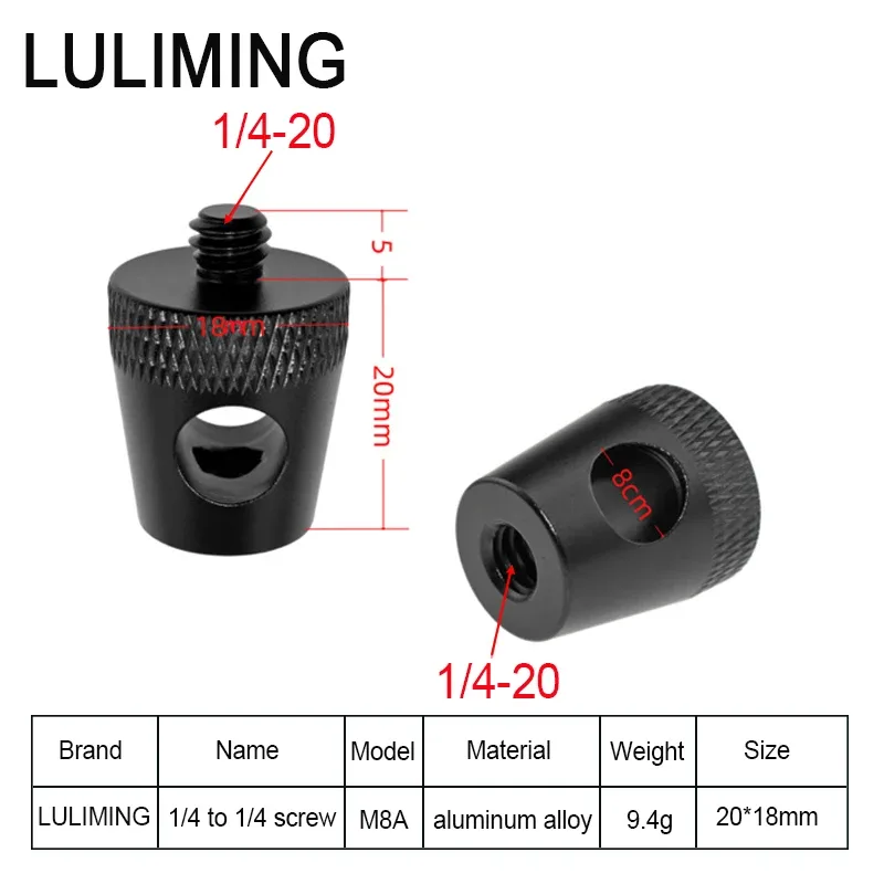 Adaptateur de support 1/4" pour éclairage de camping - Image 5