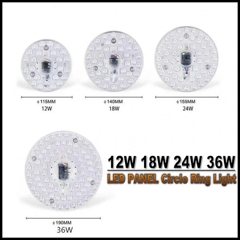 Panneau LED Circulaire SMD pour Plafonnier, 12W-100W, 220V-240V 5