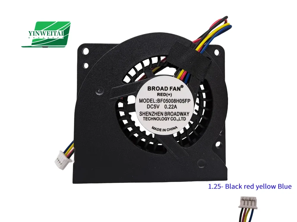 Ventilateur de processeur pour Mini PC Firebat T8 Pro - DC 5V 0.2A - 4 fils (MD5008HS / BF05008H05FP) - Image 1
