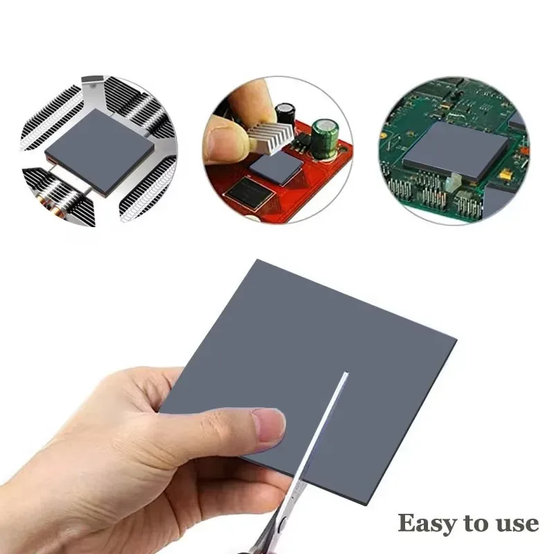 Pad thermique en silicone UPSIREN 100x100mm pour CPU et GPU - Image 2