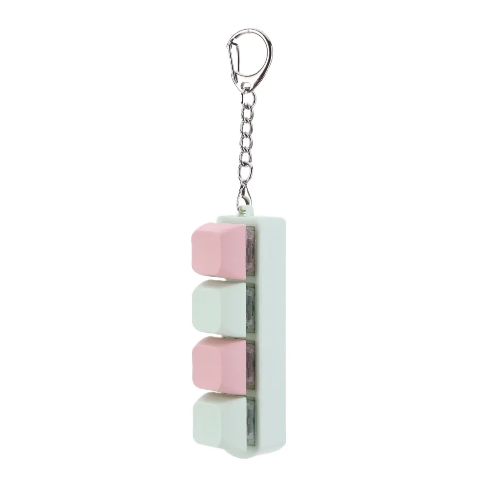 Porte-clés Fidget Clavier Mécanique à 4 Touches - Jouet Anti-stress 14