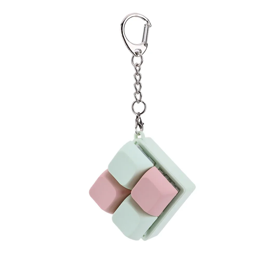 Porte-clés Fidget Clavier Mécanique à 4 Touches - Jouet Anti-stress 10
