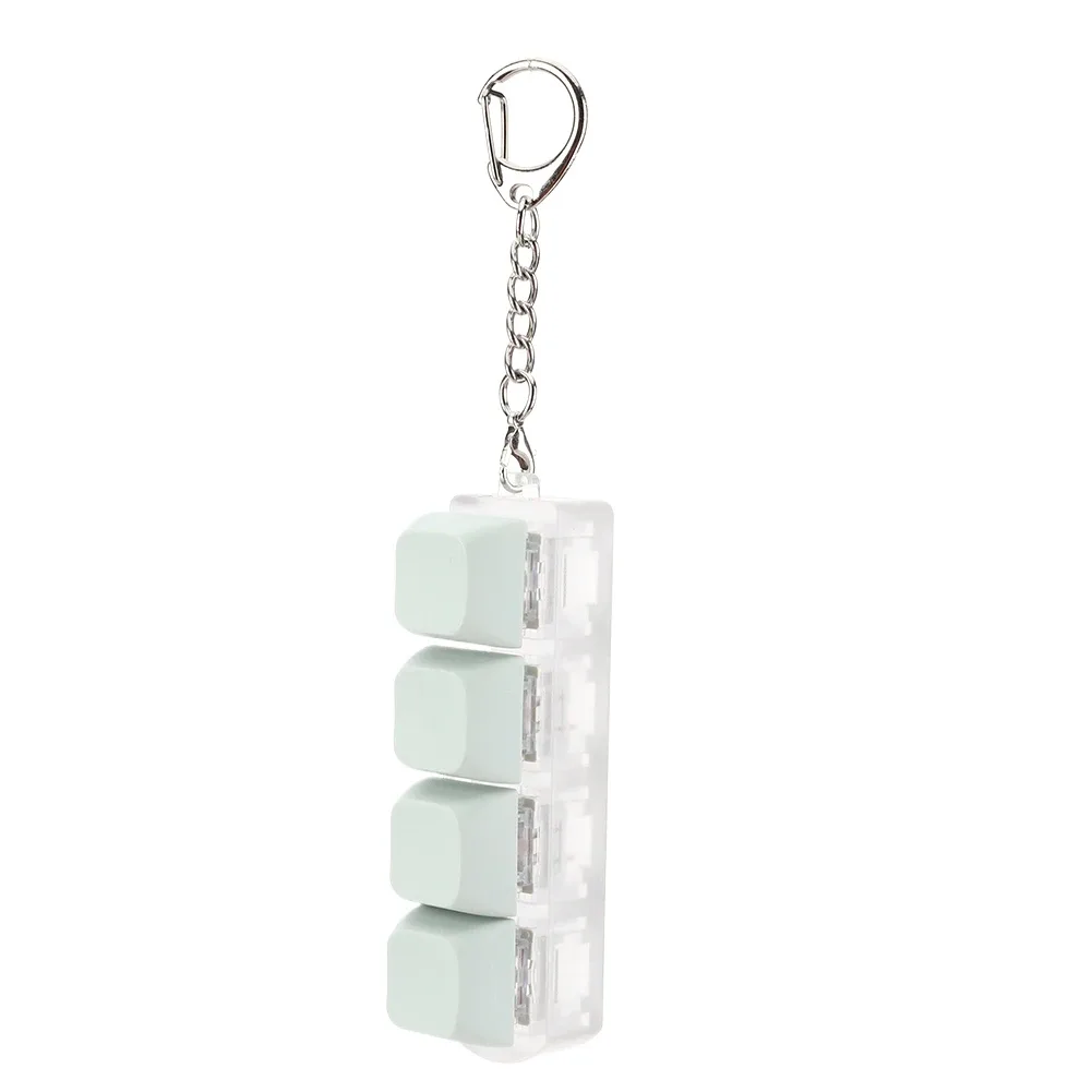 Porte-clés Fidget Clavier Mécanique à 4 Touches - Jouet Anti-stress 31
